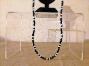 Black and White Beaded Necklace