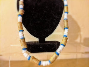 Blue Shell Hemp Necklace