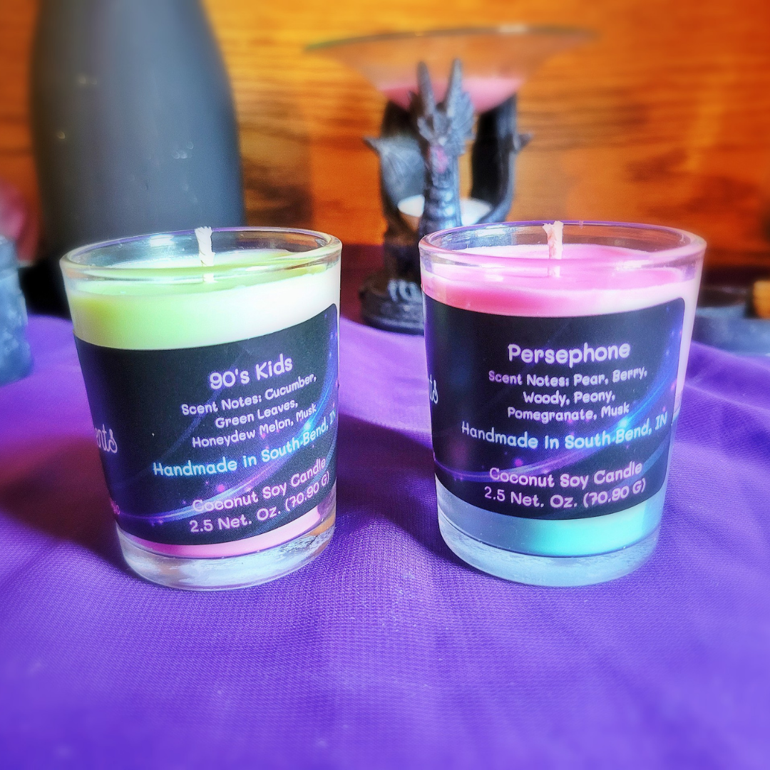 Shot Glass Spring Candles