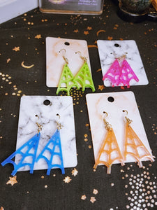 Hanging Web Earrings
