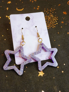 Hollow Star Earrings